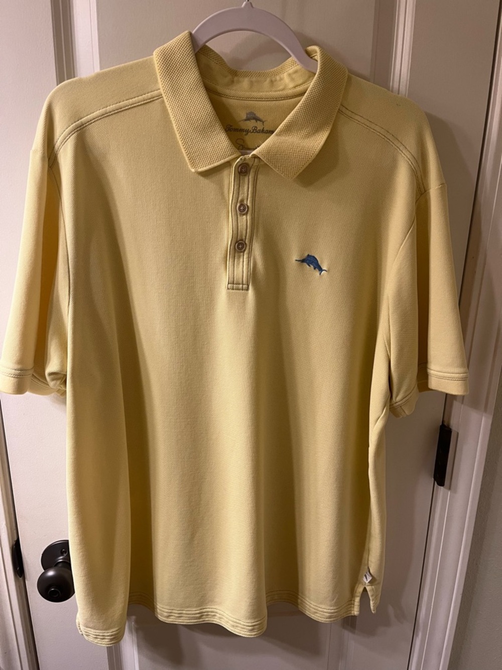 Tommy Bahama Men's Yellow Polo Shirt